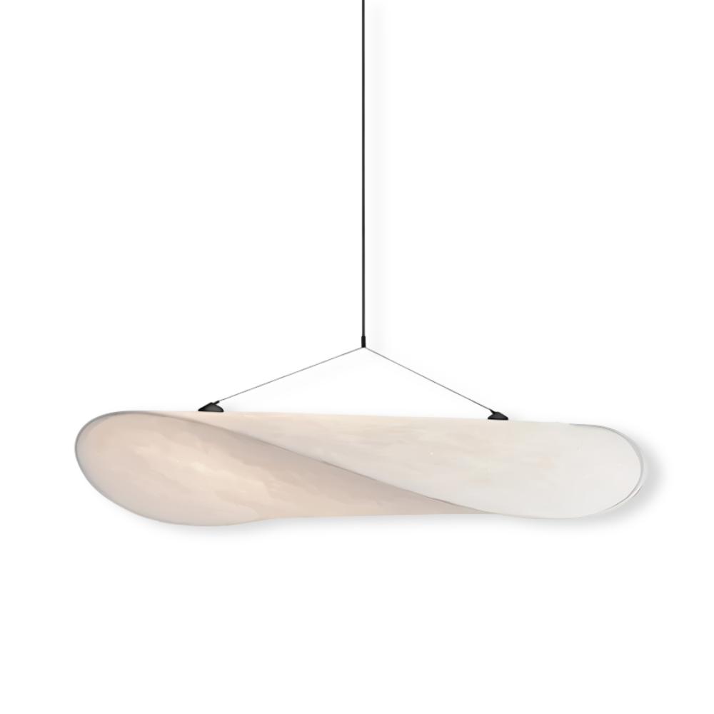 SilkyFab Pendellampa - Handgjord LED Hänglampa av Tyg