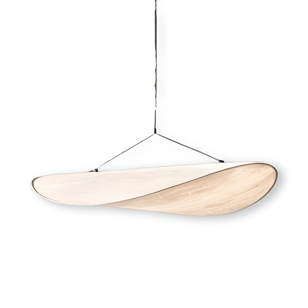 SilkyFab Pendellampa - Handgjord LED Hänglampa av Tyg
