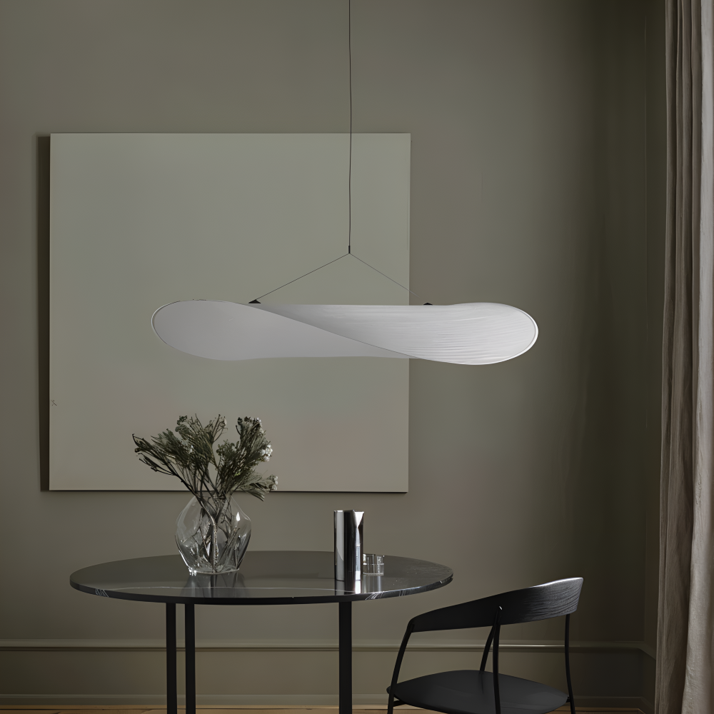 SilkyFab Pendellampa - Handgjord LED Hänglampa av Tyg