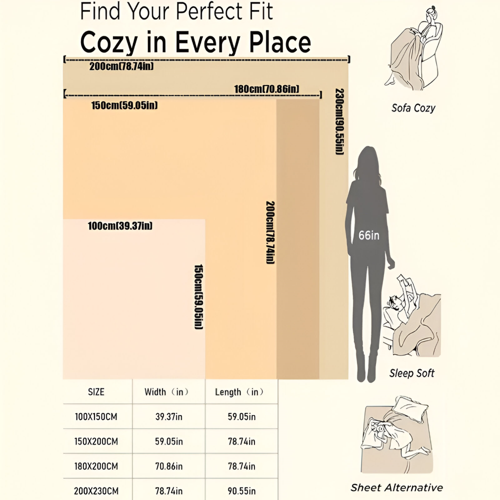 Mjuk Präglad Mysfilt med Elegant Kantdesign - Bekväm, Maskintvättbar Komfort för Heminredning