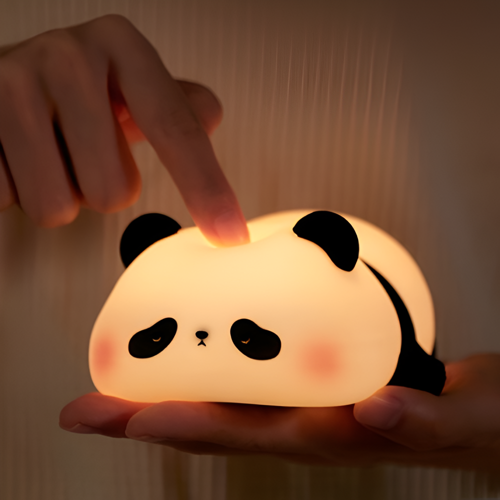 Mjukt Glödande Panda LED Nattljus - Uppladdningsbart Barn Nattljus