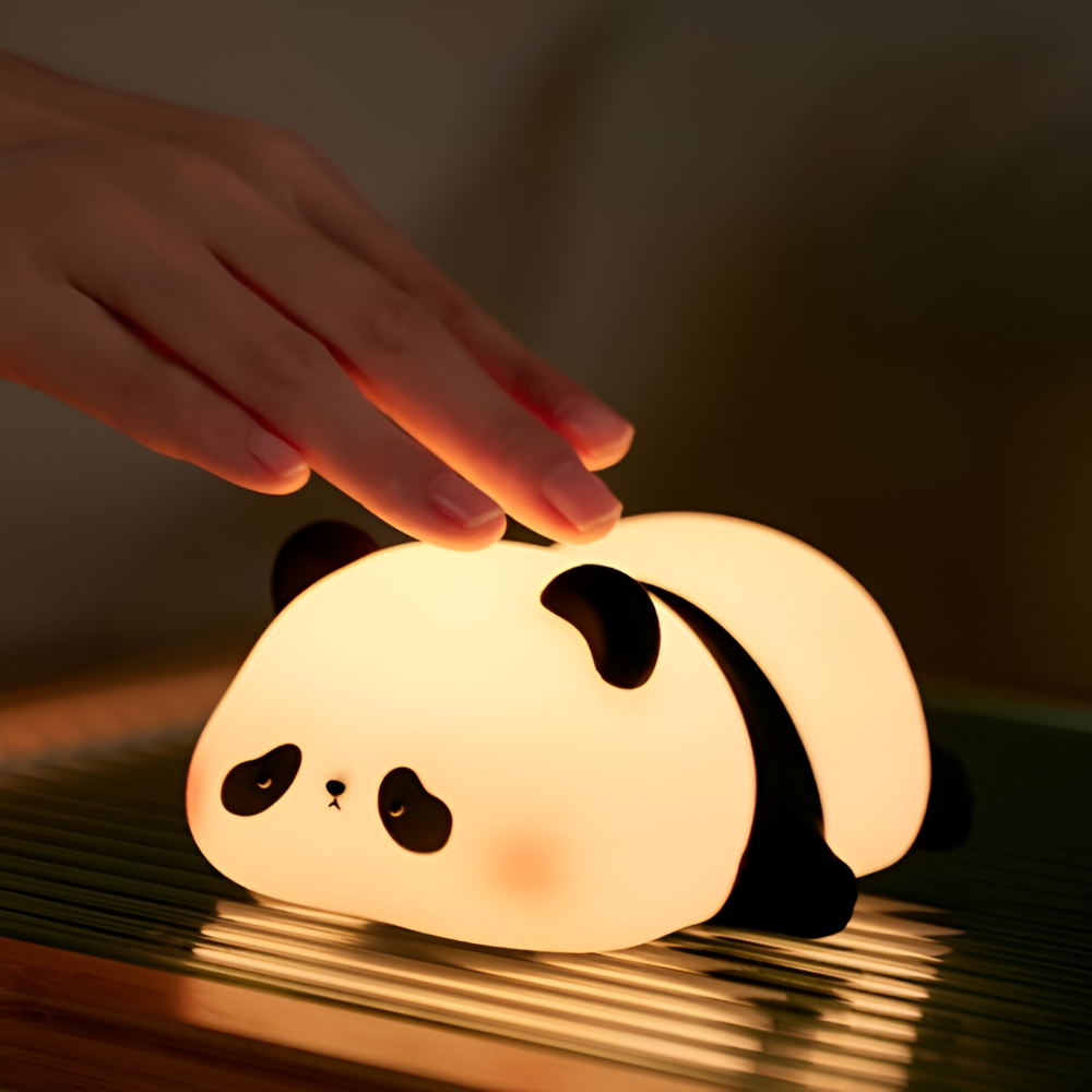 Mjukt Glödande Panda LED Nattljus - Uppladdningsbart Barn Nattljus