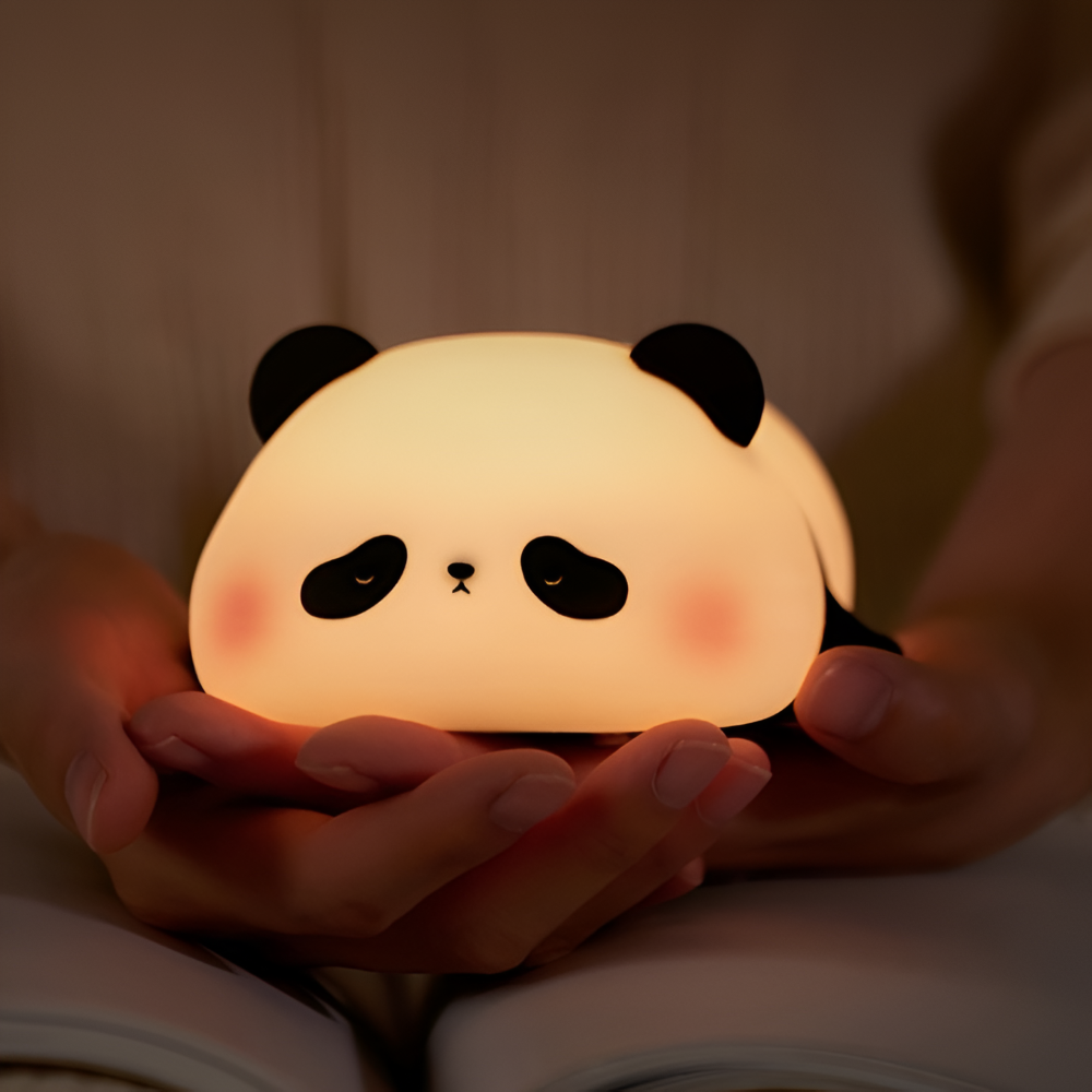 Mjukt Glödande Panda LED Nattljus - Uppladdningsbart Barn Nattljus