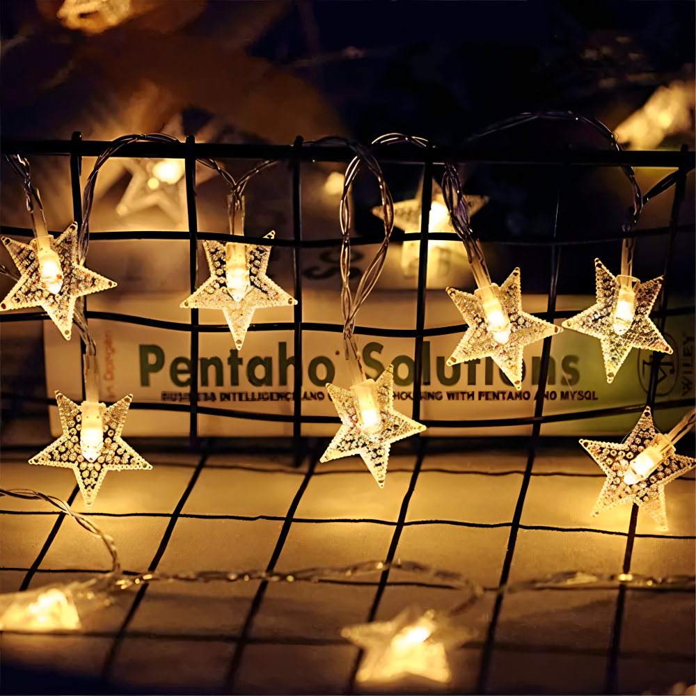 Sparkle Ljuslina - Dekorativa Kulor, Blommor, Stjärnor, Snöflingor LED Ljus