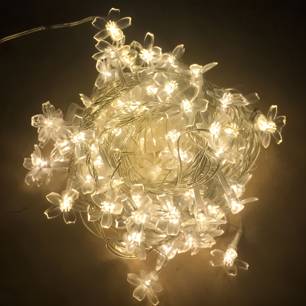 Sparkle Ljuslina - Dekorativa Kulor, Blommor, Stjärnor, Snöflingor LED Ljus