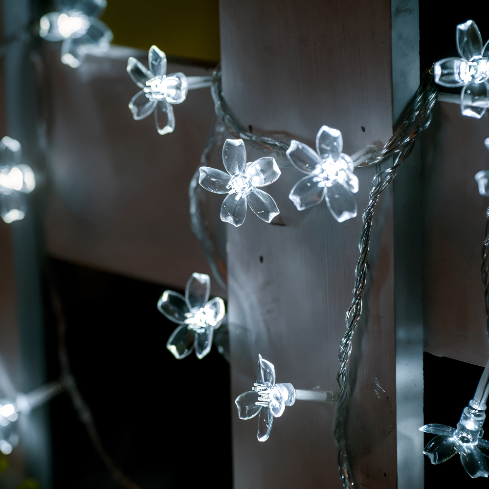 Sparkle Ljuslina - Dekorativa Kulor, Blommor, Stjärnor, Snöflingor LED Ljus