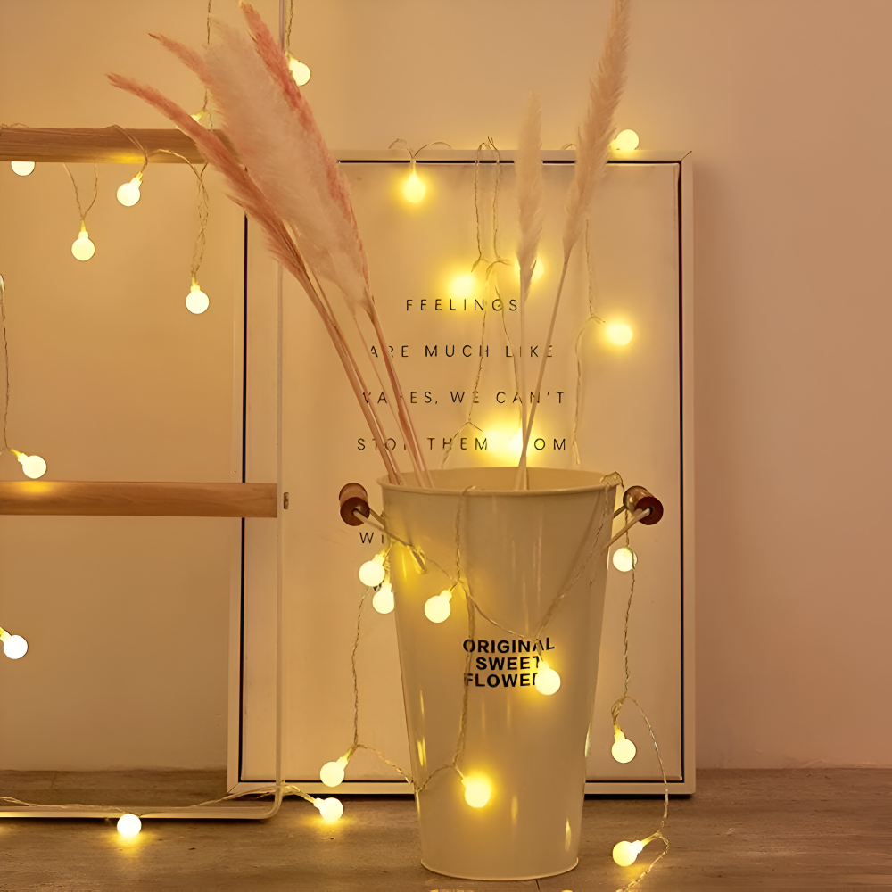 Sparkle Ljuslina - Dekorativa Kulor, Blommor, Stjärnor, Snöflingor LED Ljus