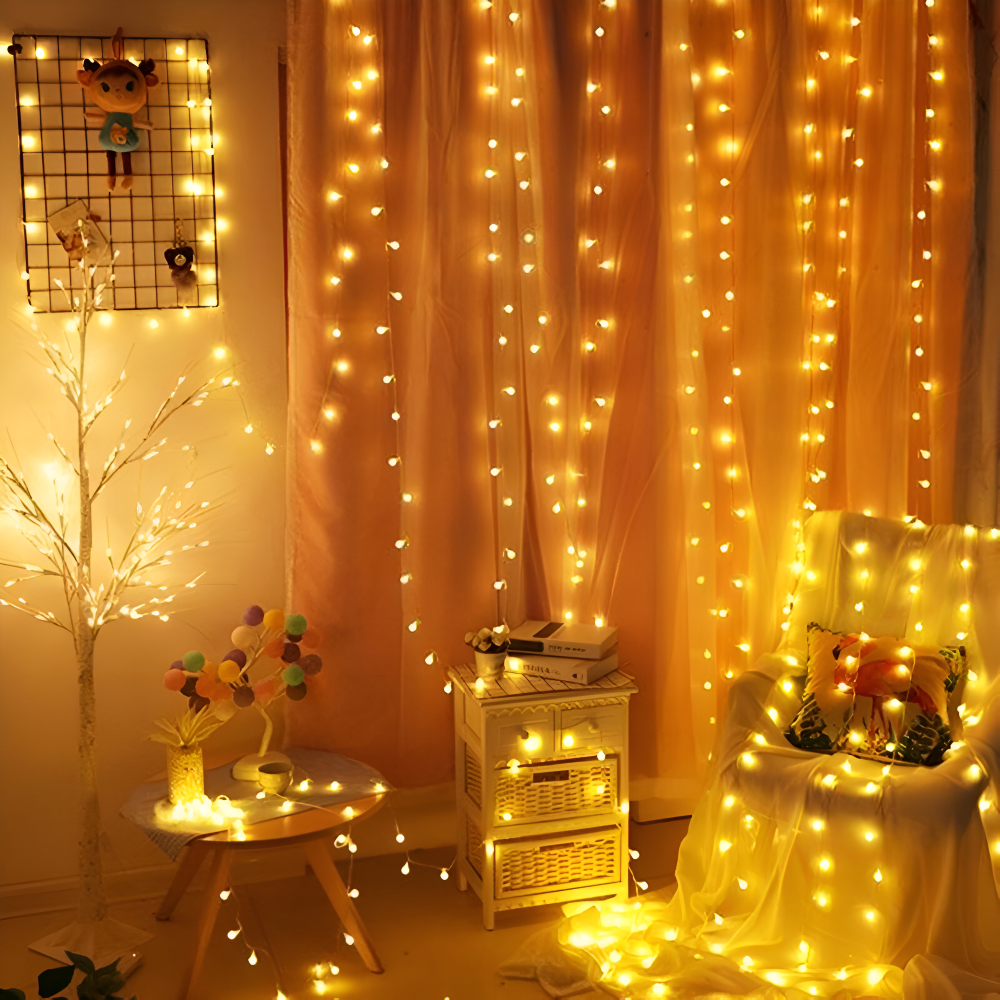 Sparkle Ljuslina - Dekorativa Kulor, Blommor, Stjärnor, Snöflingor LED Ljus