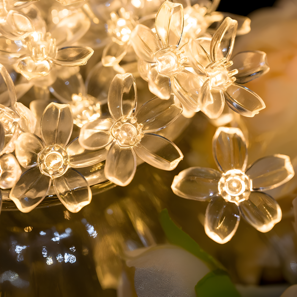 Sparkle Ljuslina - Dekorativa Kulor, Blommor, Stjärnor, Snöflingor LED Ljus