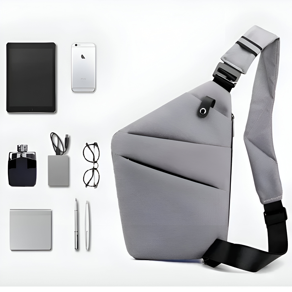 StealthGuard - Resväska - Anti-tjuv-väska för resor - Slim Sling-väska