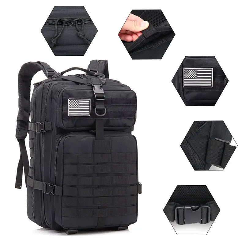 Taktisk Ryggsäck För Män - Robust Molle-Design i 30L och 45L För Utomhusäventyr 5