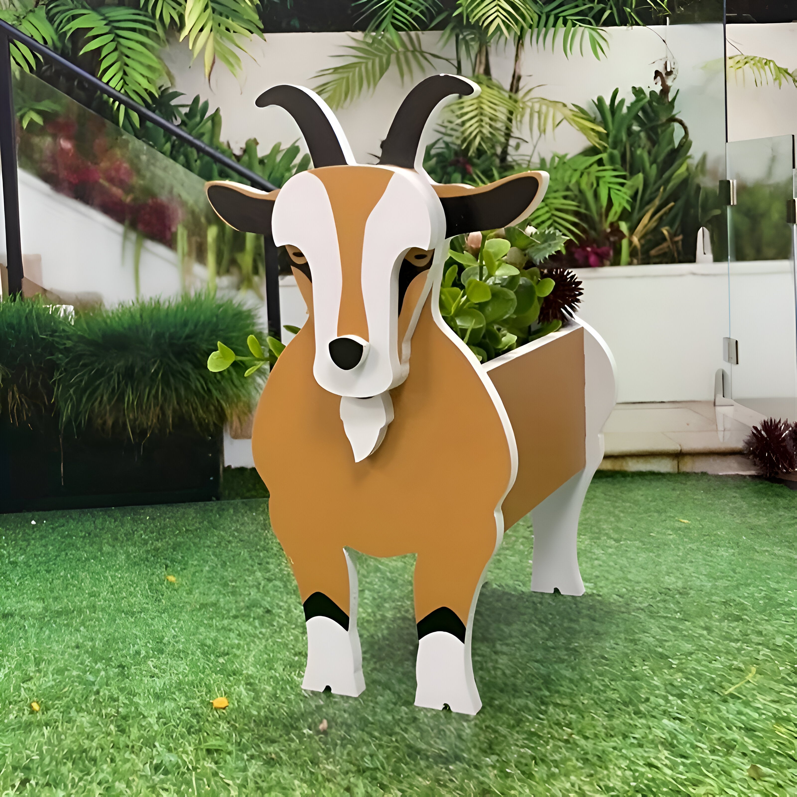 Djurtema Blomkruka - Whimsy Ko Planter - Bedårande Djur Planter Krukor