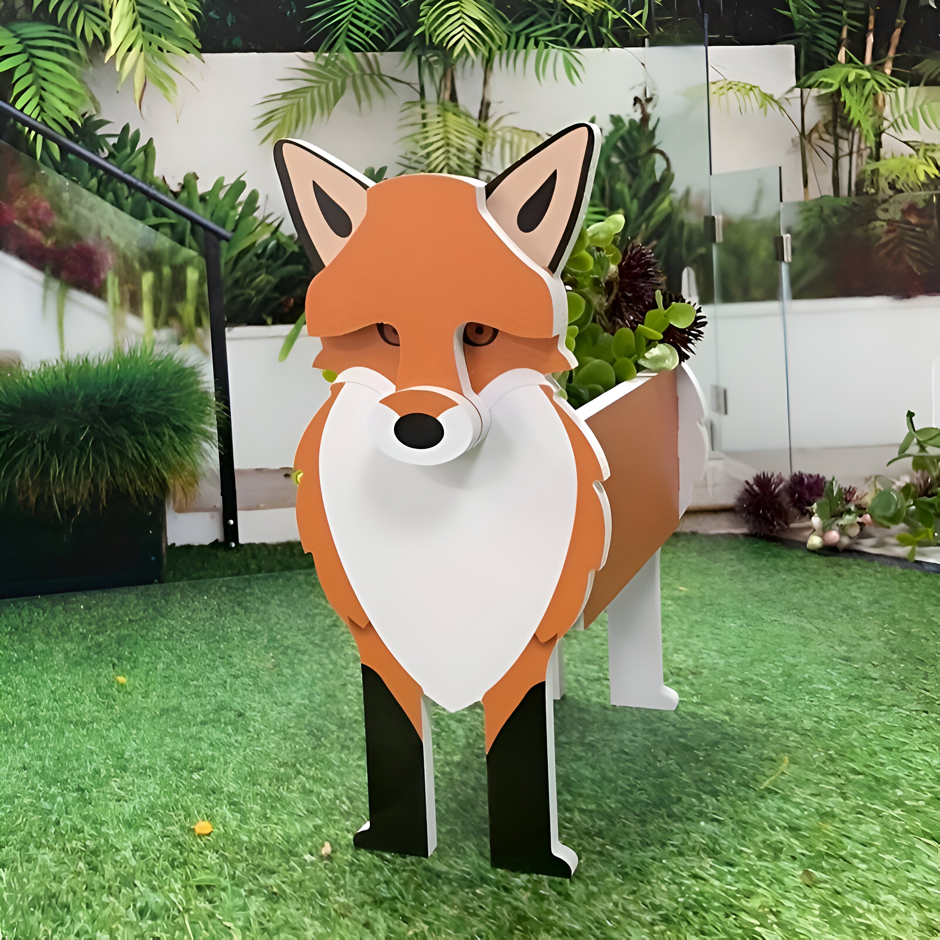 Djurtema Blomkruka - Whimsy Ko Planter - Bedårande Djur Planter Krukor