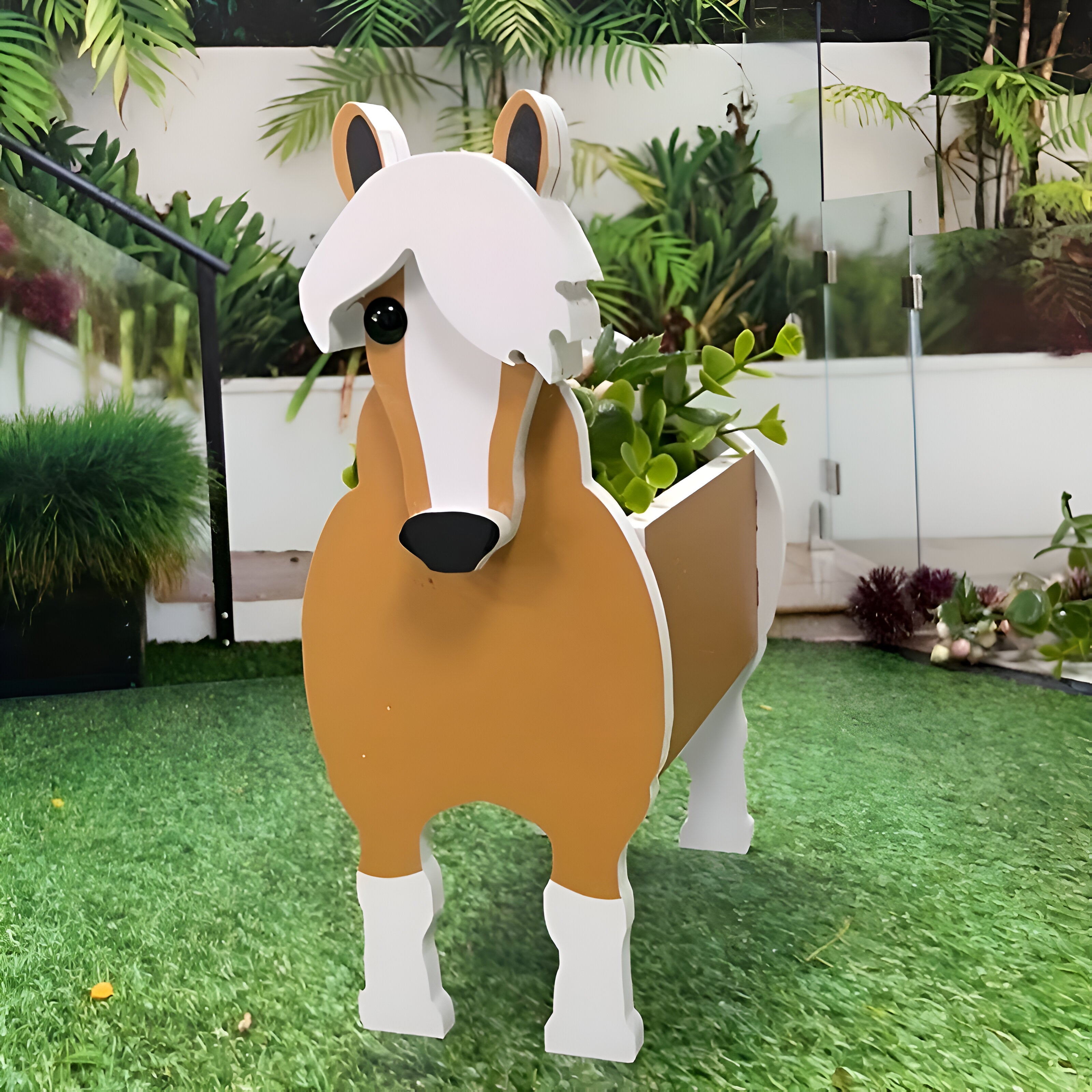 Djurtema Blomkruka - Whimsy Ko Planter - Bedårande Djur Planter Krukor