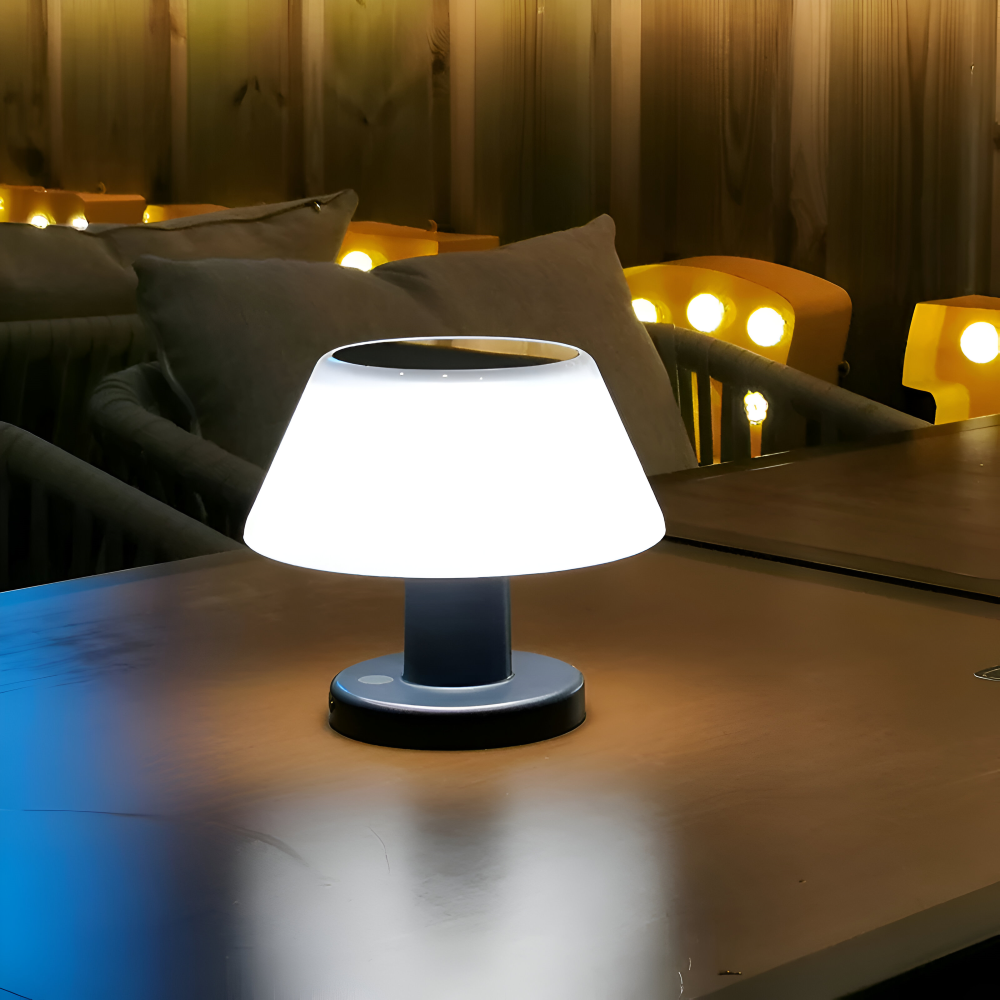 TinySolar Trådlampa - Solenergidriven Bordslampa - Stilig Inomhus- och Utomhusbelysning