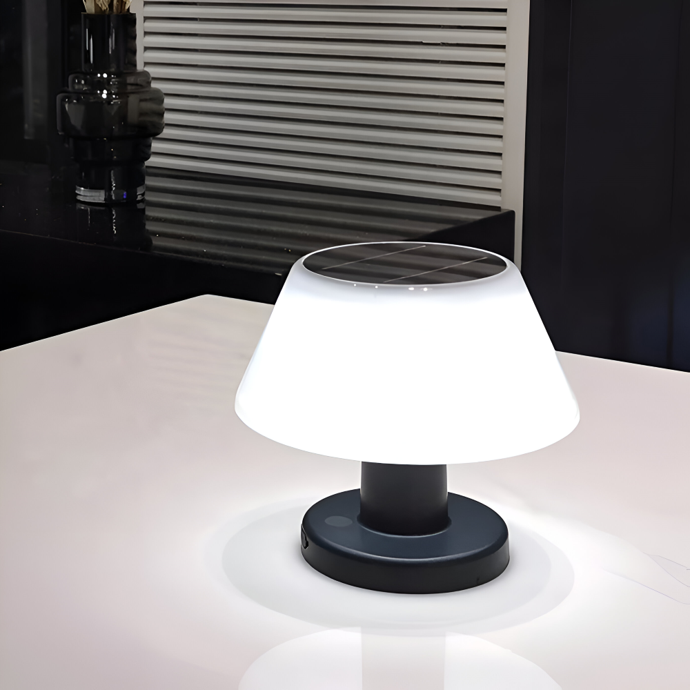 TinySolar Trådlampa - Solenergidriven Bordslampa - Stilig Inomhus- och Utomhusbelysning