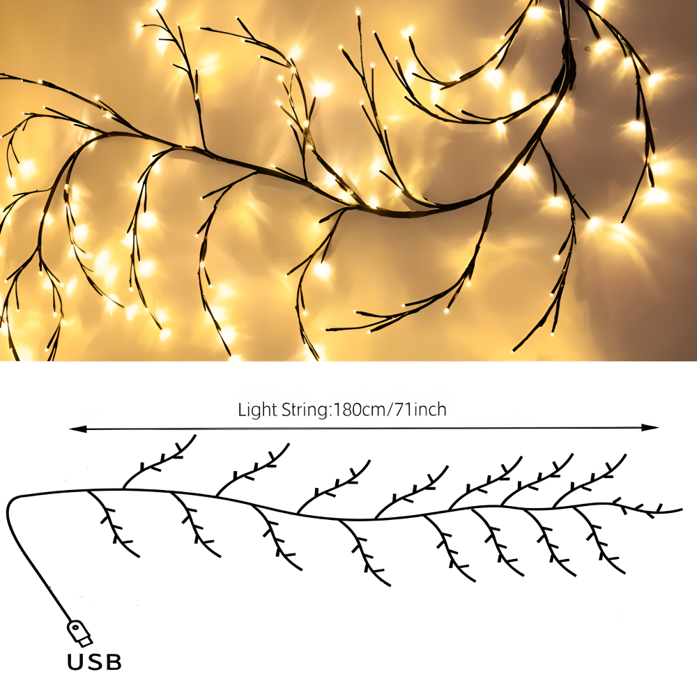 TwinkVine - DIY Biegsame Gren julbelysning