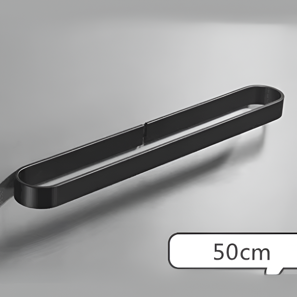 U-Form Handdukshållare - Rostfritt Aluminium, Svart, (30/40/50cm) Handdukstänger