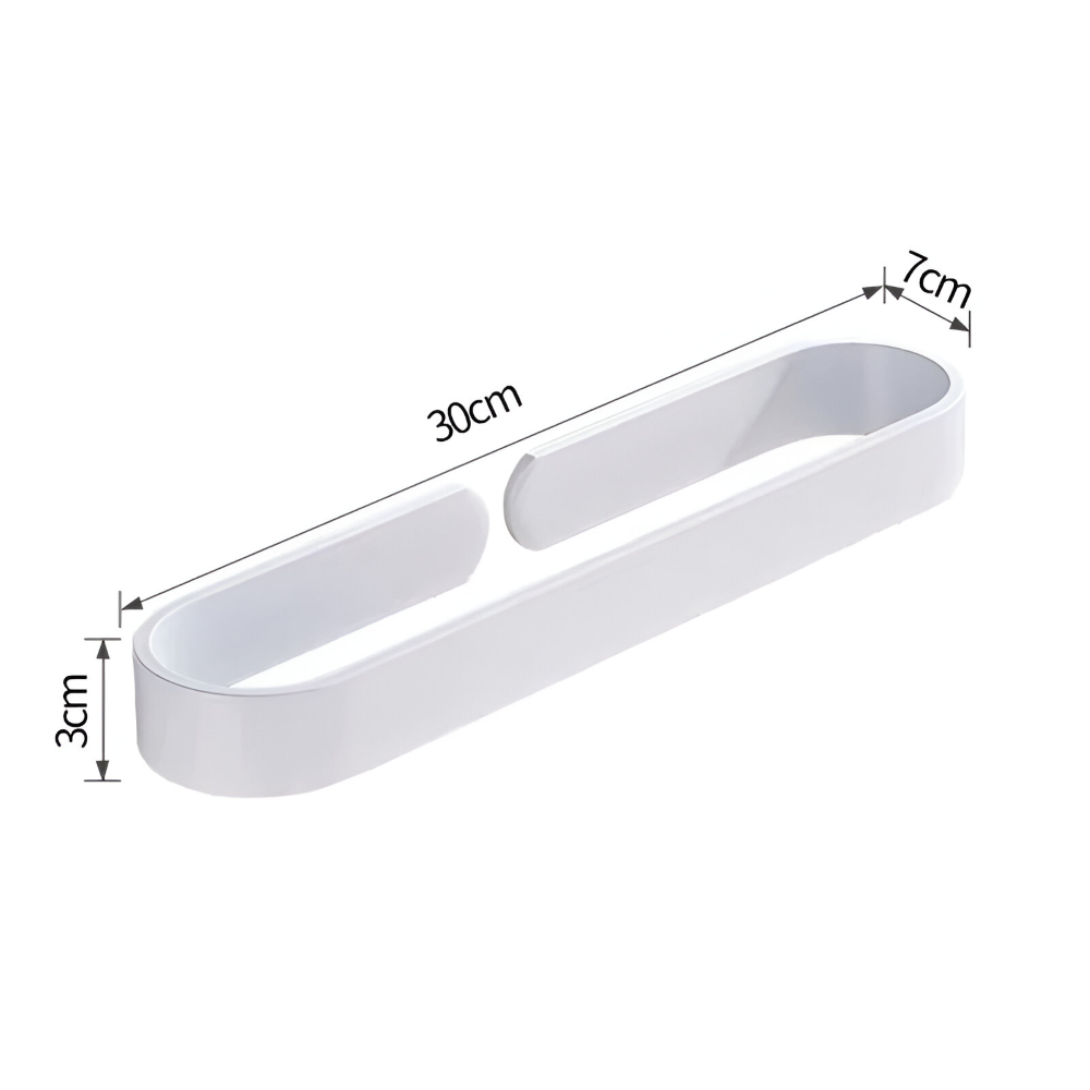 U-Form Handdukshållare - Rostfritt Aluminium, Svart, (30/40/50cm) Handdukstänger