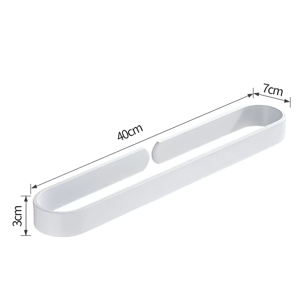 U-Form Handdukshållare - Rostfritt Aluminium, Svart, (30/40/50cm) Handdukstänger