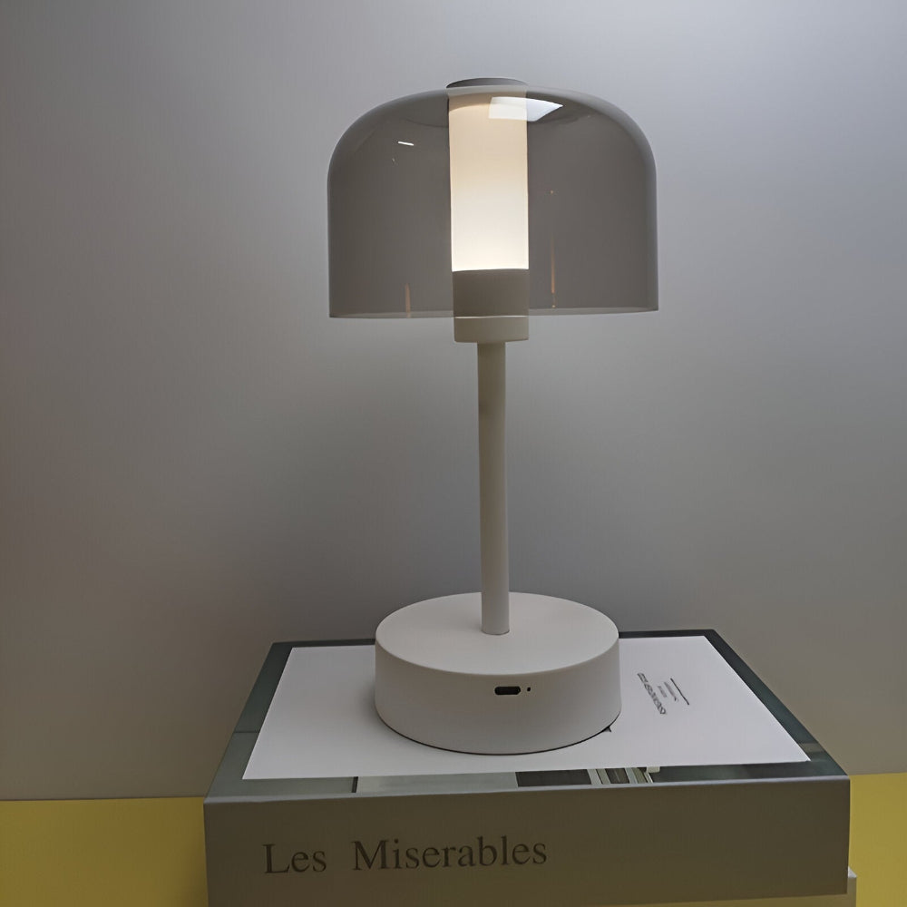 Mångsidig Touch Sensitive LED Nattdukslamp med Metallbas och Akrylskärm - USB-laddning och justerbara färgtemperaturer Bordslampa