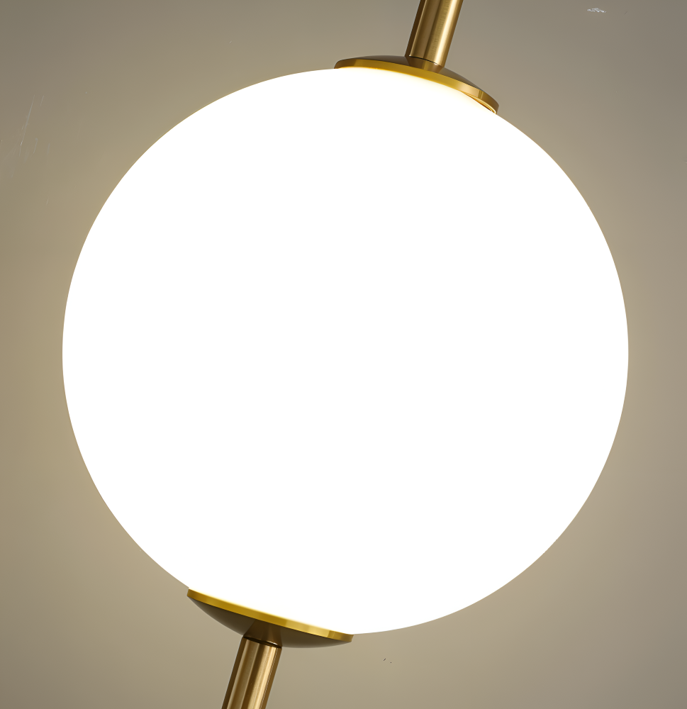 VertiGlobe Pendellampa - Vertikalt Snöre med Matt Glaskula Design Hänglampa
