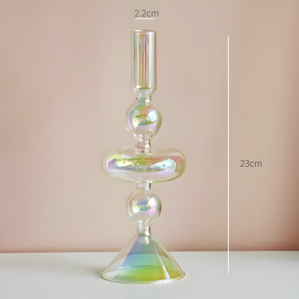 Levande Konstglas Ljusstake för Inredning