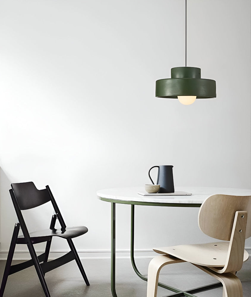 Wabi Sabi Pendellampa - Röd Macaron Pendellampa - Rund Hänglampa