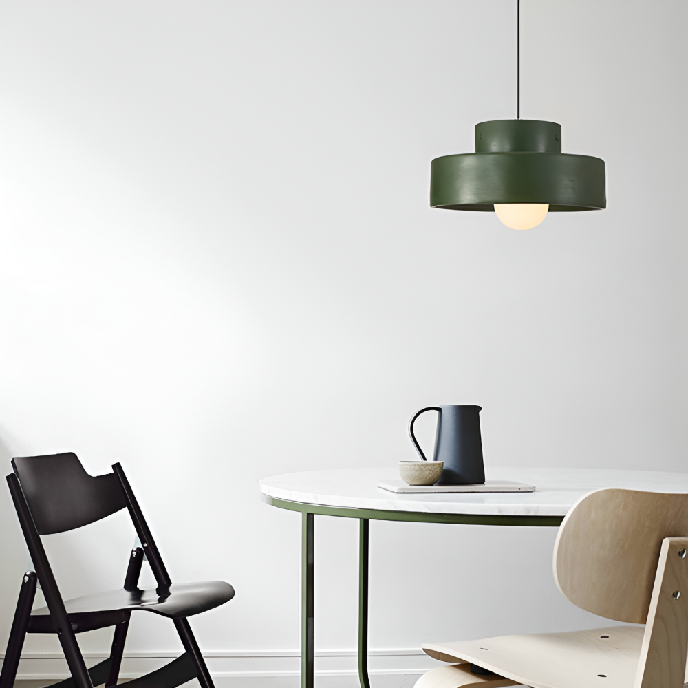 Wabi Sabi Pendellampa - Röd Macaron Pendellampa - Rund Hänglampa
