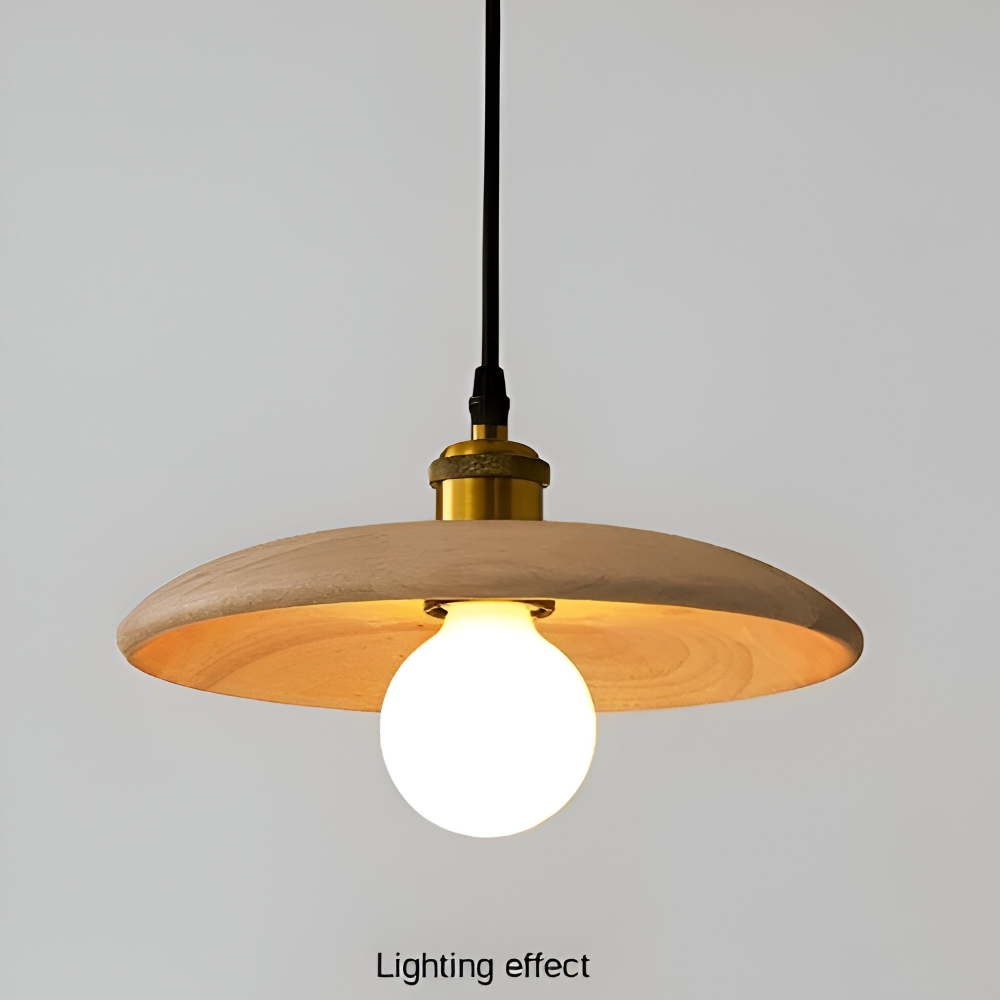 WooDisk Pendellampa - Underkopplampa - Hänglampa i Trä