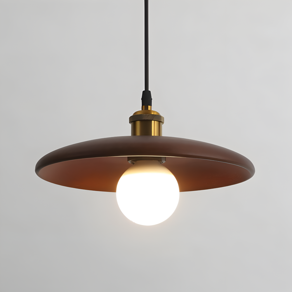 WooDisk Pendellampa - Underkopplampa - Hänglampa i Trä