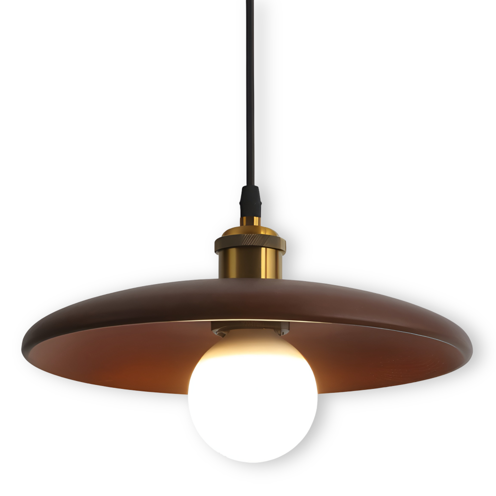 WooDisk Pendellampa - Underkopplampa - Hänglampa i Trä