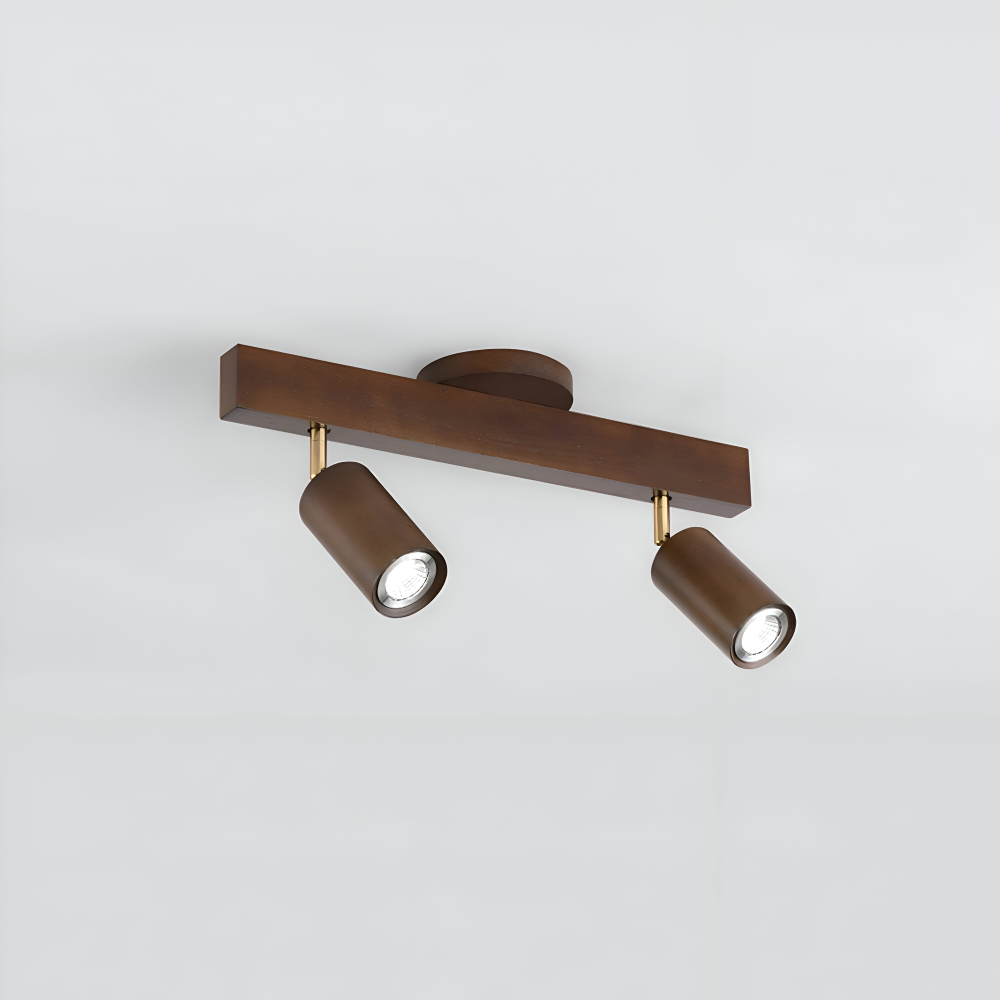 Woodsy Taklampa - Cylindrisk Träspotlight - Justerbar LED Belysning