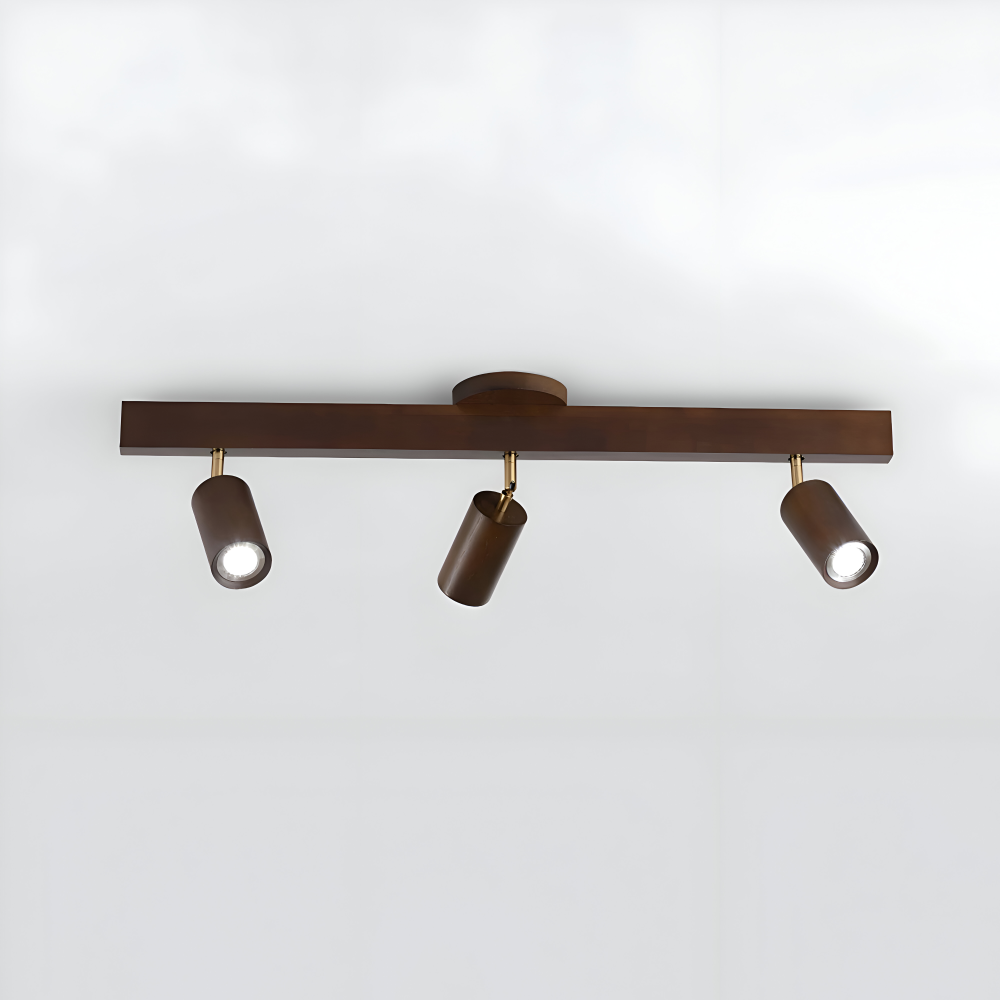 Woodsy Taklampa - Cylindrisk Träspotlight - Justerbar LED Belysning