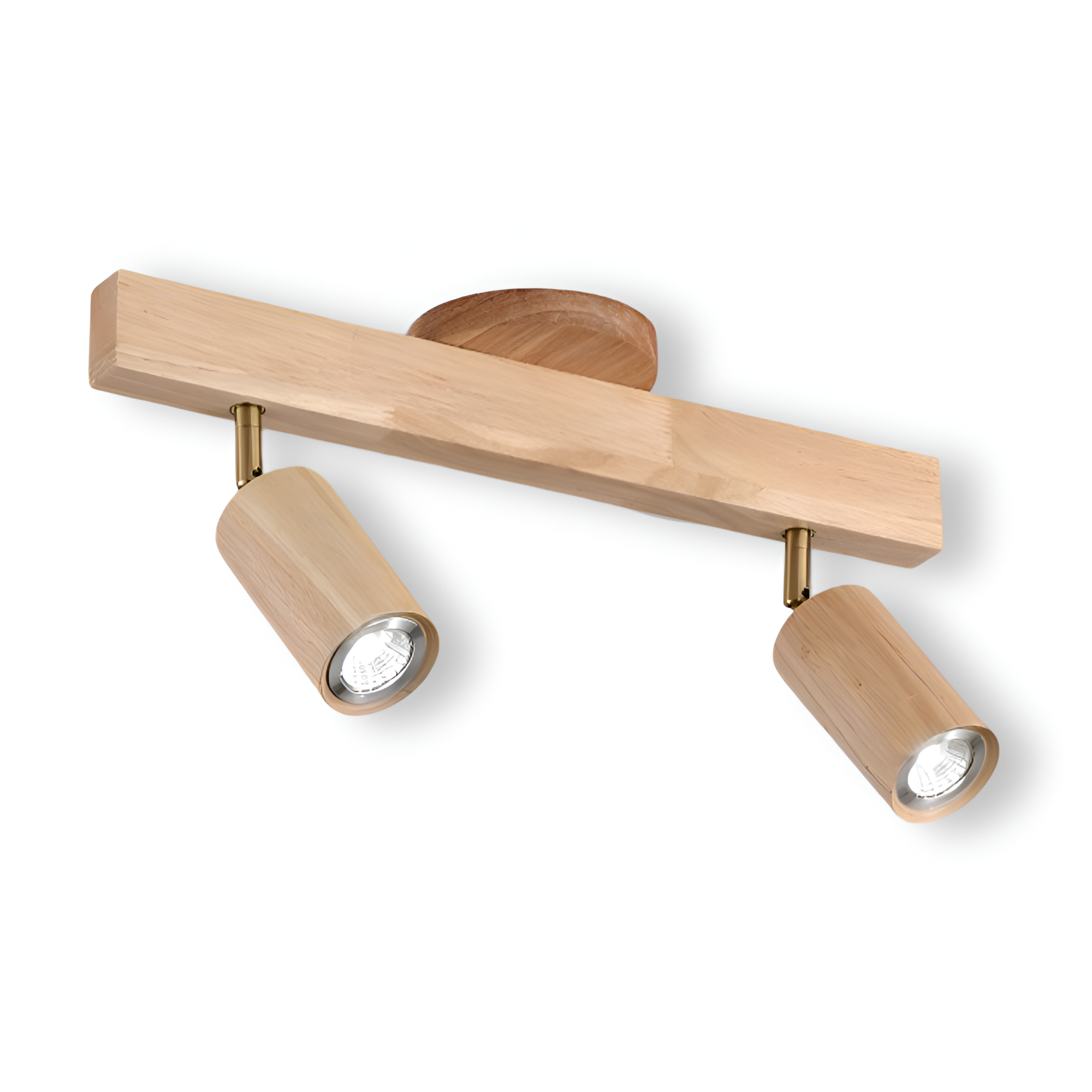 Woodsy Taklampa - Cylindrisk Träspotlight - Justerbar LED Belysning