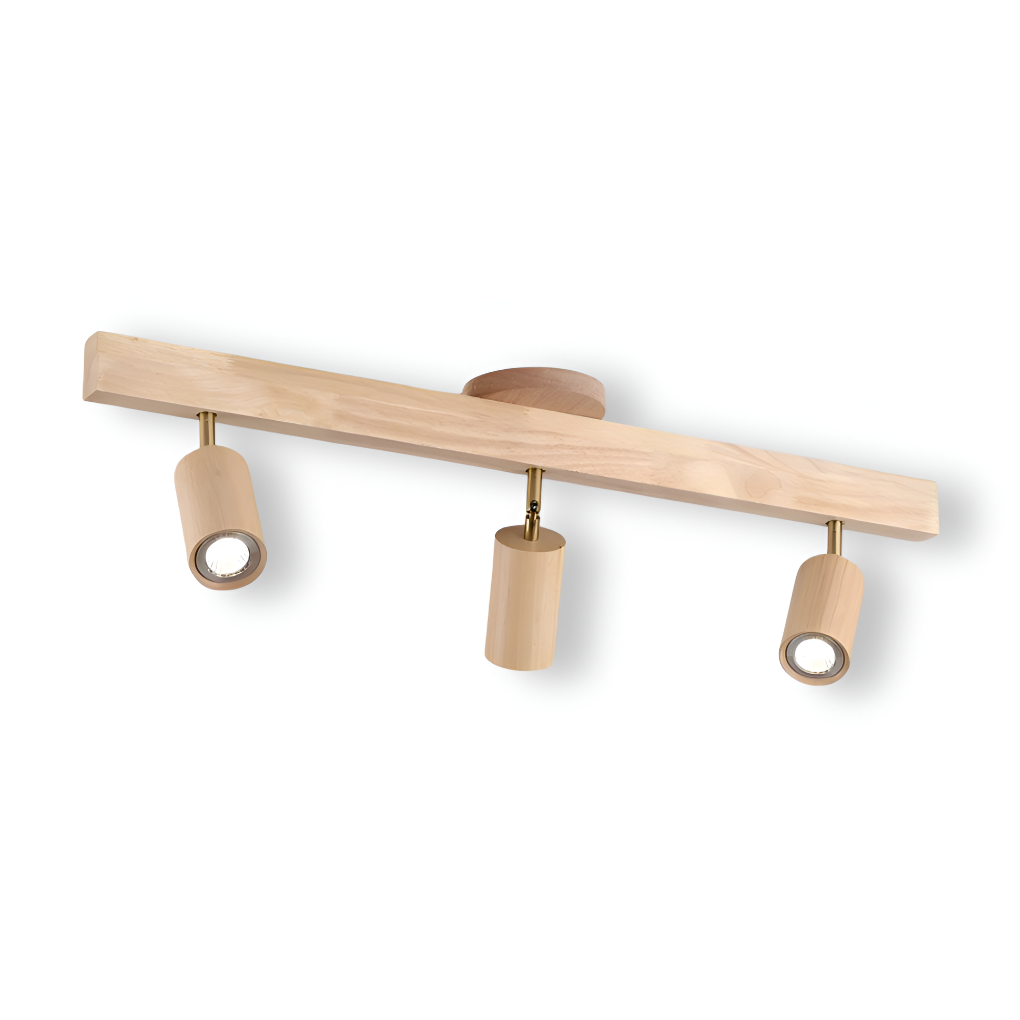 Woodsy Taklampa - Cylindrisk Träspotlight - Justerbar LED Belysning