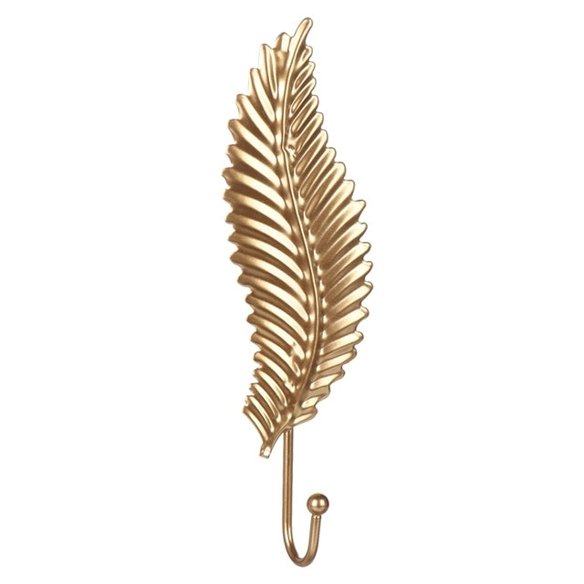 Väggkrok Metall Lövdesign