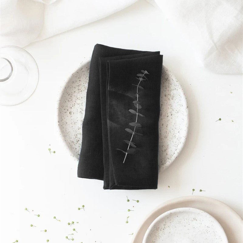 Bordstablett och servettset i ramiefiber