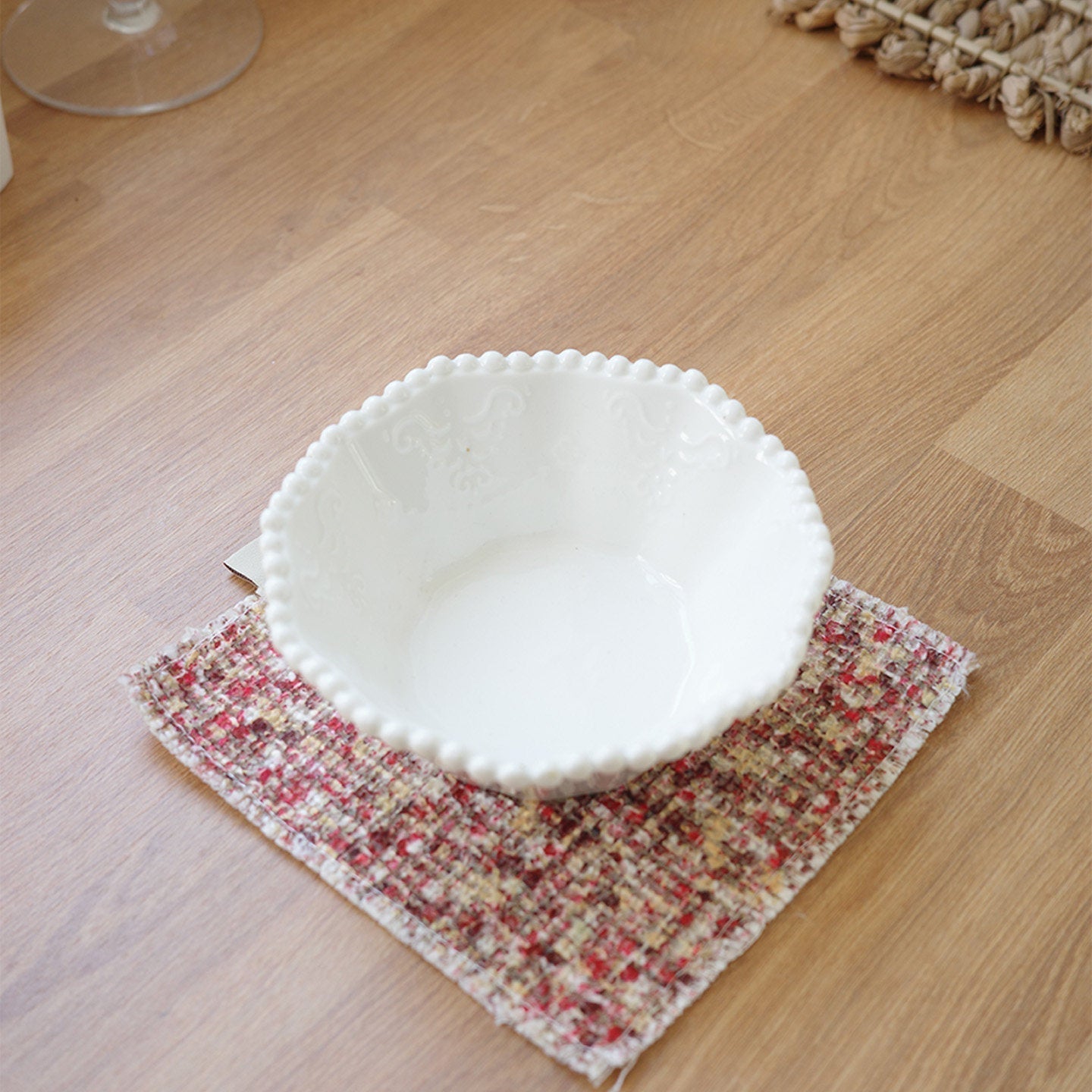 Bomull Underlägg Handvävd Vintage Stil