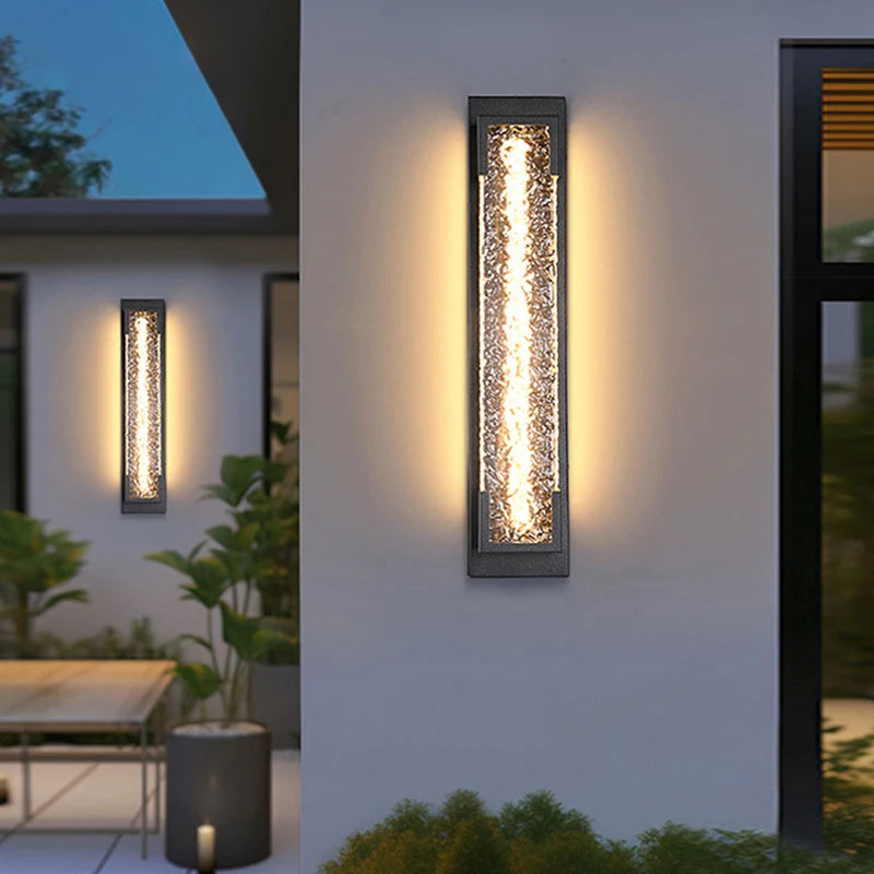 LED-kaskad stålvägglampa