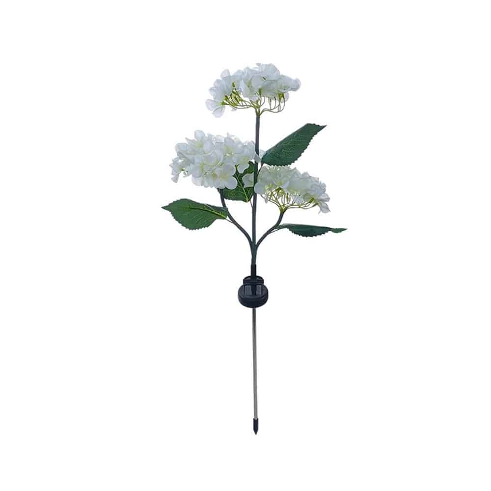 Solcellslampor för trädgården med hortensia-design