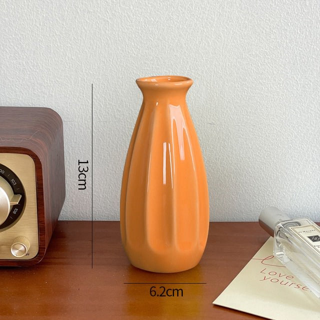 Keramiskt blomvas minimalistisk design