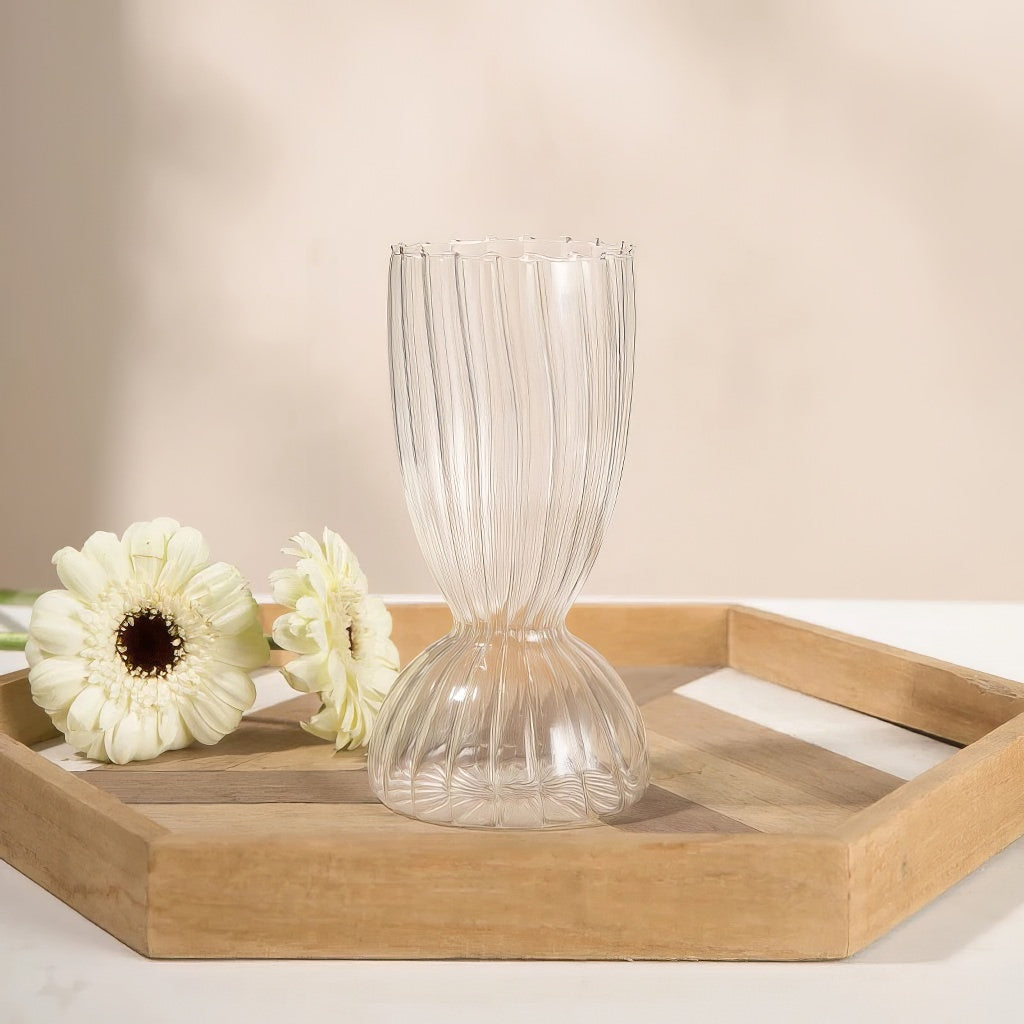 Glasvas Klar Randig Höstestetik