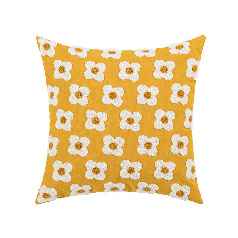 Kuddfodral Jacquard Med Brodyr 45x45 Cm