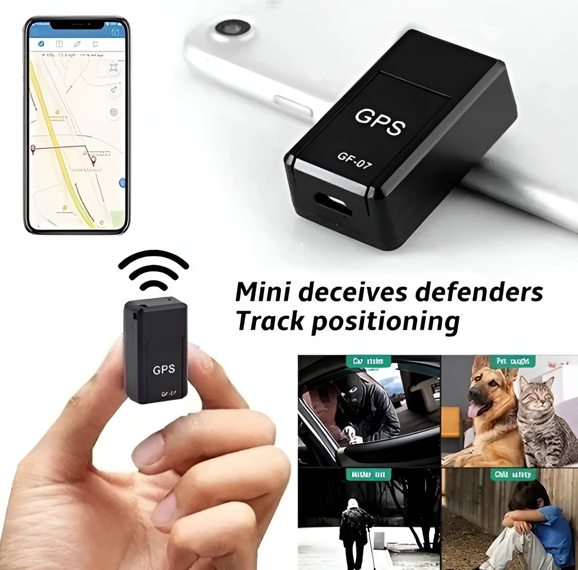 GPS Tracker Magnetisk Mini – Global Täckning & Realtidsspårning för Ultimat Säkerhet
