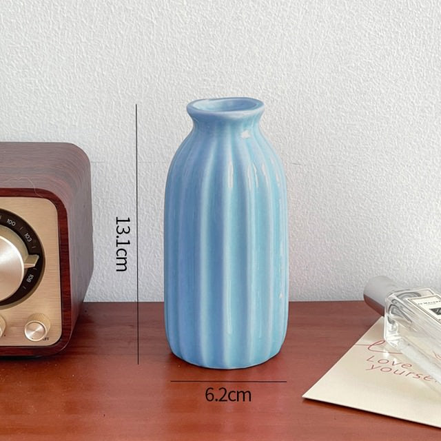 Keramiskt blomvas minimalistisk design