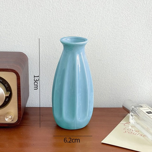 Keramiskt blomvas minimalistisk design