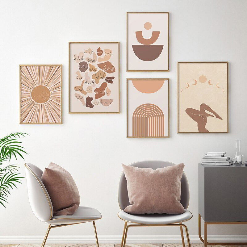 Canvastavla Boho Abstrakt Design