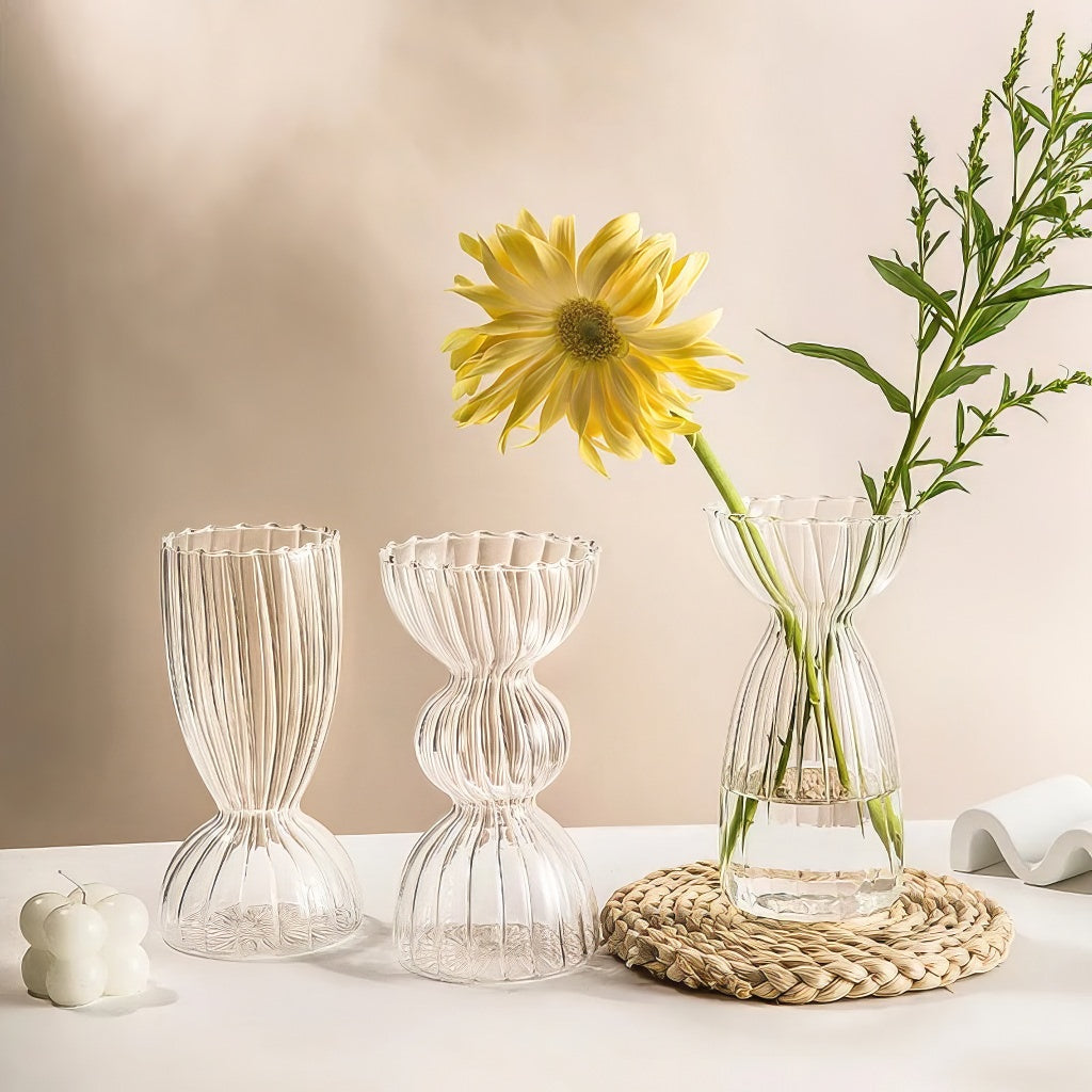 Glasvas Klar Randig Höstestetik