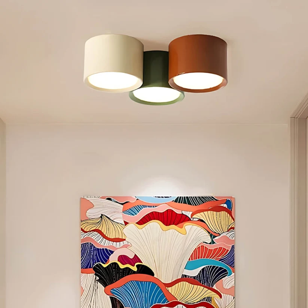 Cylindrisk LED-takspotlight för modern inomhusbelysning